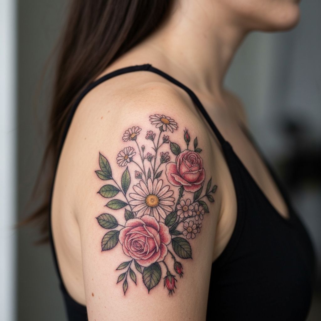 Татуировка - Флоральный